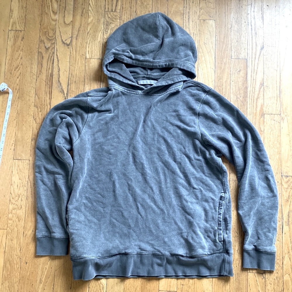 Outerknown Sur snap hoodie grey size large